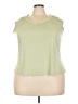 DressBarn 100% Polyester Green Sleeveless Top Size 3X - photo 1