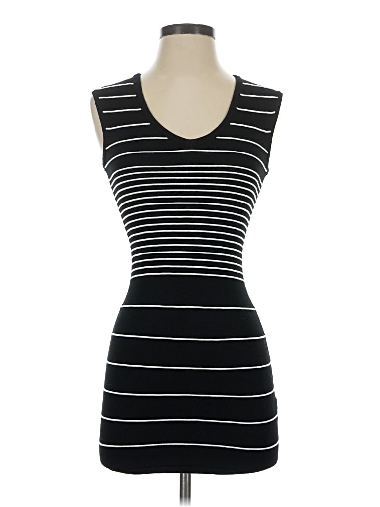 Pre-owned 2b Bebe Casual Dress In Black