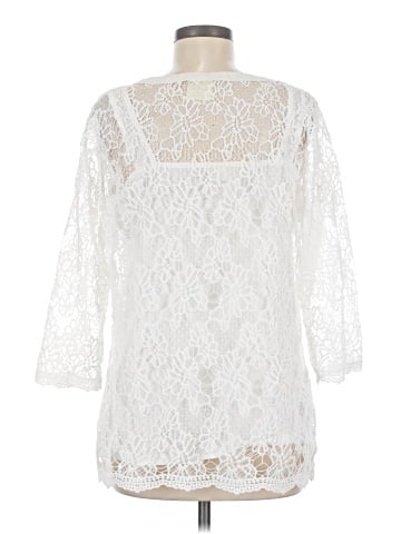 BEDFORD FAIR lifestyles 3/4 Sleeve Blouse (view 2)