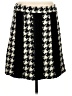 Nanette Lepore 100% Wool Houndstooth Black Wool Skirt Size 6 - photo 1