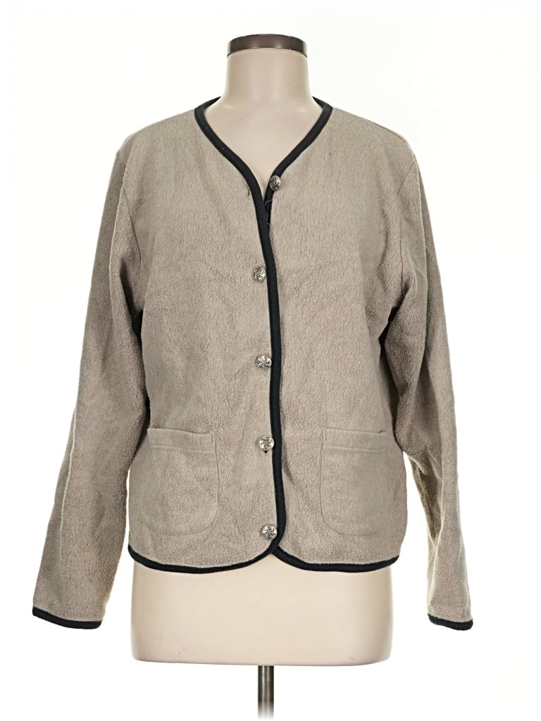 Pre-owned L.l.bean Cardigan Sweater In Tan