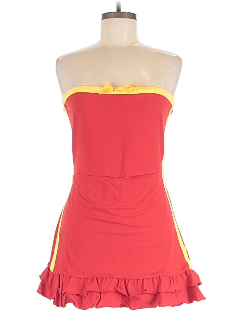 Pre-owned Out From Under Romper In Red