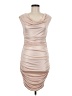 Express 100% Polyester Solid Tan Cocktail Dress Size M - photo 1