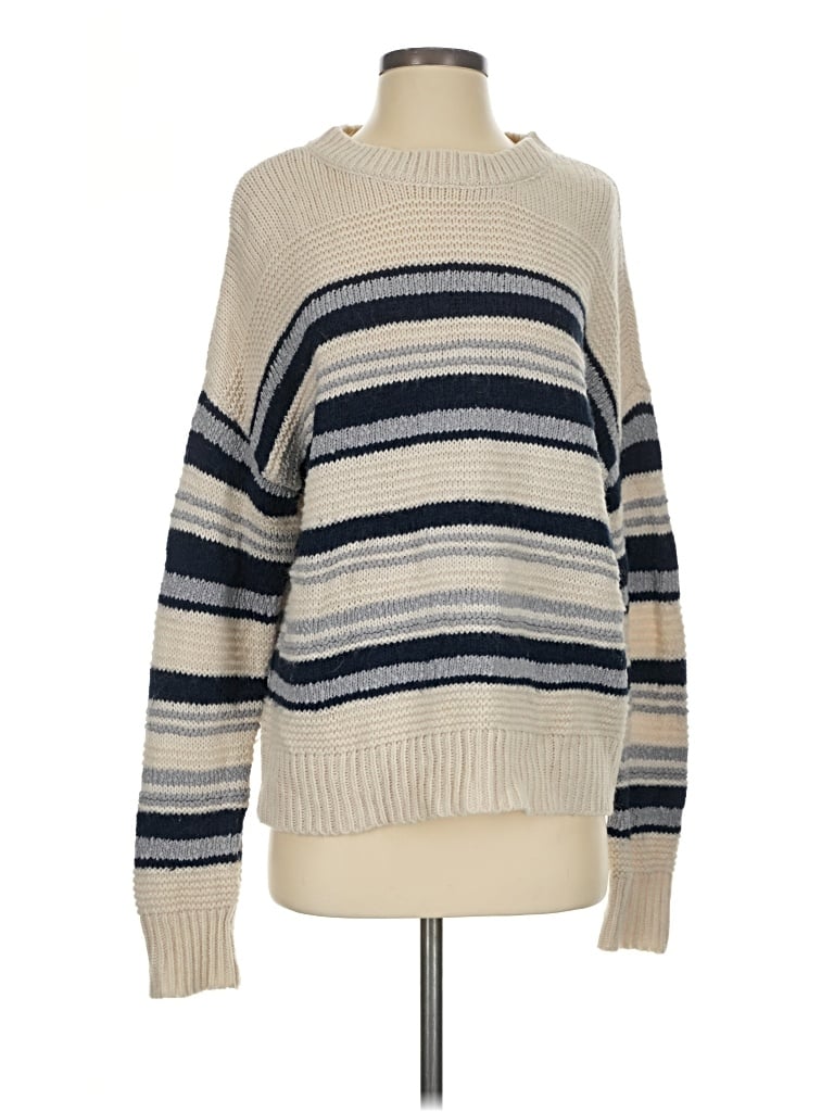 Pre-owned Thread & Supply Pullover Sweater In Ivory