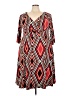 IGIGI Print Red Casual Dress Size 22 - photo 1
