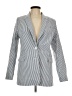 Jones New York 100% Polyester Stripes Silver Blazer Size L - photo 1