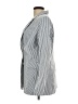 Jones New York 100% Polyester Stripes Silver Blazer Size L - photo 5