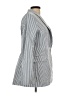 Jones New York 100% Polyester Stripes Silver Blazer Size L - photo 4