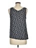 Ann Taylor LOFT 100% Polyester Silver Tank Top Size M - photo 2