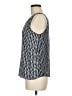 Ann Taylor LOFT 100% Polyester Silver Tank Top Size M - photo 5