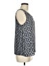 Ann Taylor LOFT 100% Polyester Silver Tank Top Size M - photo 4