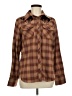 Rodeo Quincy Plaid Brown Long Sleeve Blouse Size M - photo 1