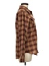 Rodeo Quincy Plaid Brown Long Sleeve Blouse Size M - photo 4