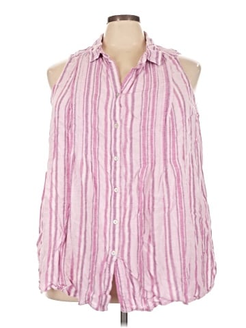 Terra & Sky Sleeveless Button-Down Shirt (view 1)