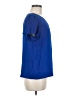 J. by J.Crew 100% Polyester Blue Short Sleeve Blouse Size 8 - photo 4
