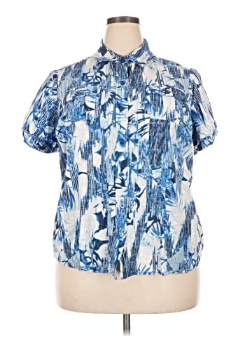Cj Banks Short Sleeve Blouse (view 1)