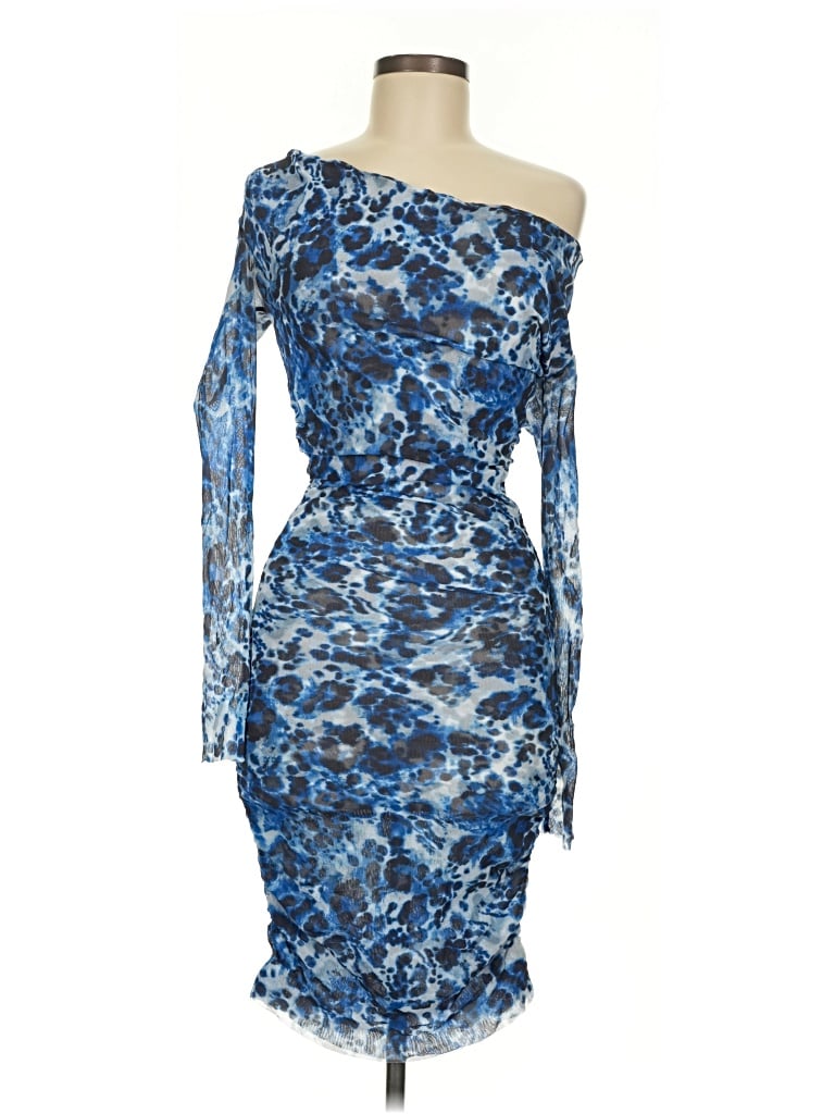 Pre-owned Bebe Cocktail Dress In Blue