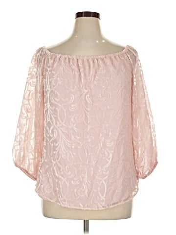 White House Black Market 3/4 Sleeve Blouse (view 1)