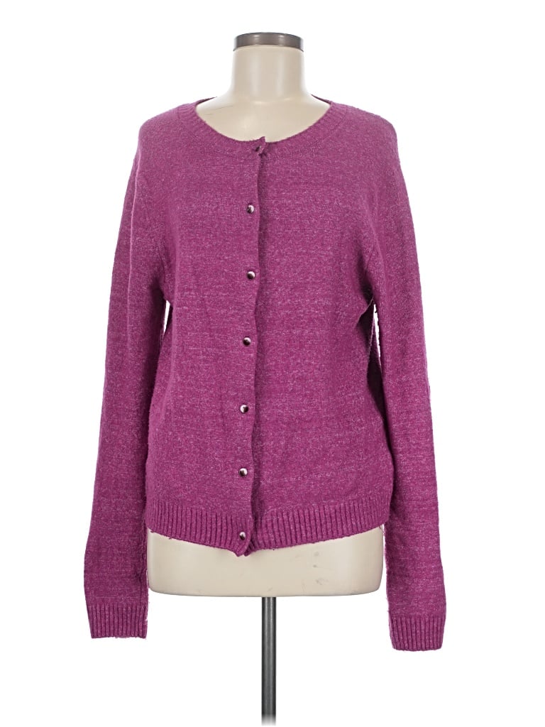 Pre-owned Kimchi Blue Cardigan Sweater In Purple