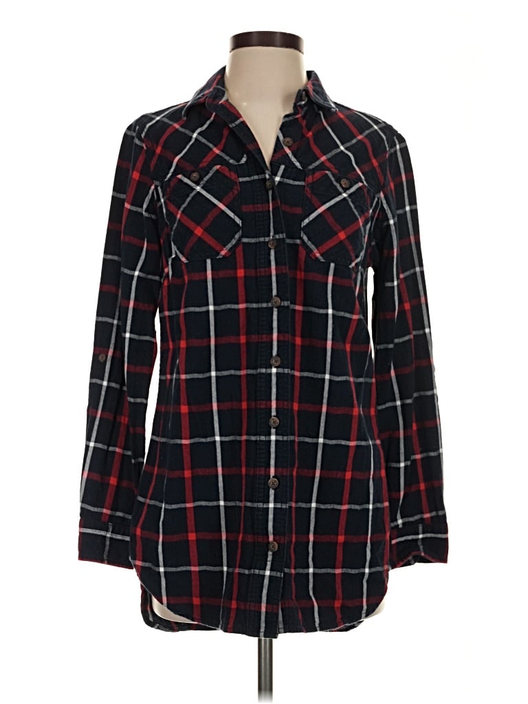 Pre-owned Duluth Trading Co. Long Sleeve Button Down Shirt In Black