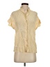 FRAME 100% Silk Ivory Short Sleeve Silk Top Size S - photo 1