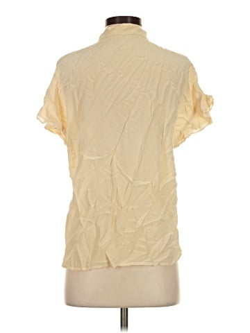 FRAME Short Sleeve Silk Top (view 2)