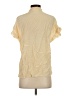 FRAME 100% Silk Ivory Short Sleeve Silk Top Size S - photo 2