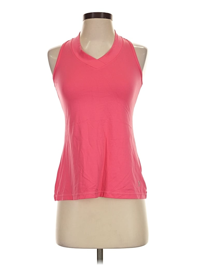 Pre-owned Sofibella Tank Top Pink Halter Neckline Tops
