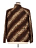Teddi 100% Polyester Animal Print Brown Track Jacket Size 2X - photo 2