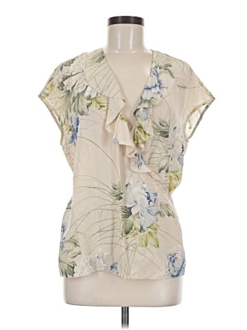 Linda Allard Ellen Tracy Short Sleeve Silk Top (view 1)