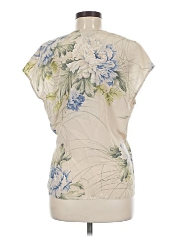 Linda Allard Ellen Tracy Short Sleeve Silk Top (view 2)