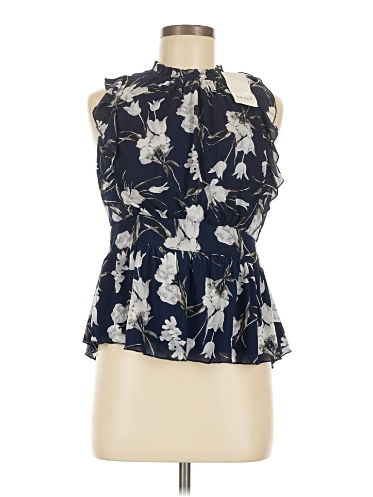 Ember Sleeveless Blouse In Blue