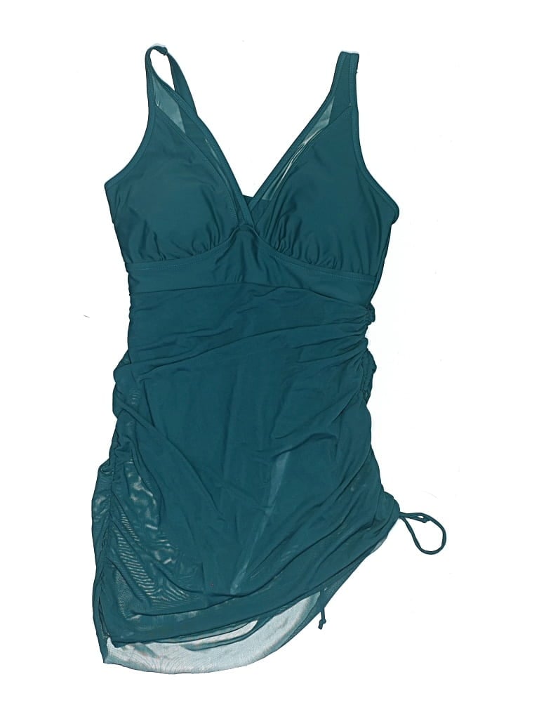 Pre-owned Blooming Jelly One Piece Swimsuit In Teal