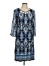 Studio One Paisley Blue Casual Dress Size M - photo 1