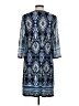Studio One Paisley Blue Casual Dress Size M - photo 2