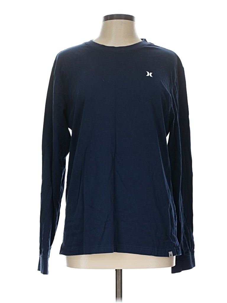Pre-owned Hurley Long Sleeve T-shirt In Blue