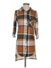 Love Plaid Brown 3/4 Sleeve Blouse Size S - photo 1
