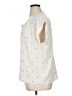 Lands' End 100% Polyester Stars Ivory Short Sleeve Blouse Size 16 - photo 5
