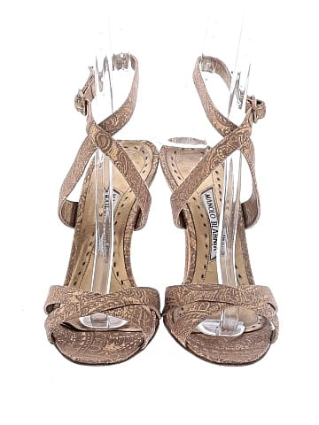 Manolo Blahnik Paisley Print Sandals (view 2)