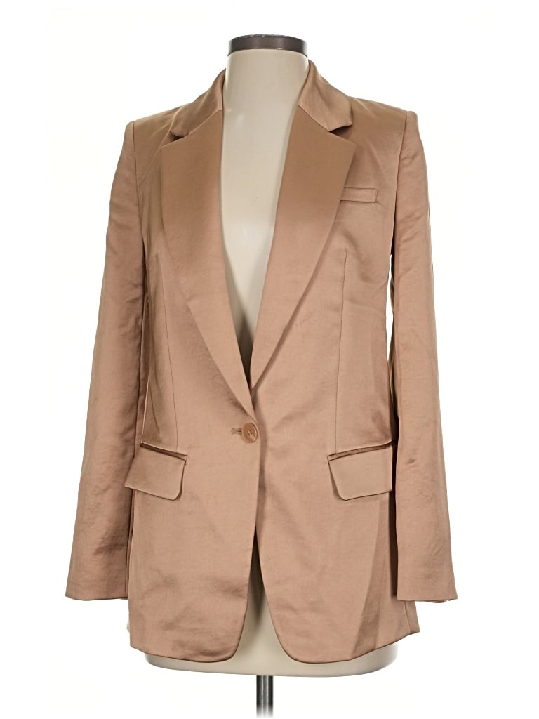 Pre-owned Express Blazer Jacket In Tan