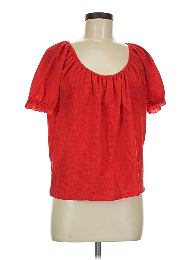 Pre-owned Texture & Thread Madewell Short Sleeve T-shirt In Red