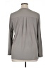 MICHAEL Michael Kors Color Block Solid Gray Long Sleeve Blouse Size XL - photo 2