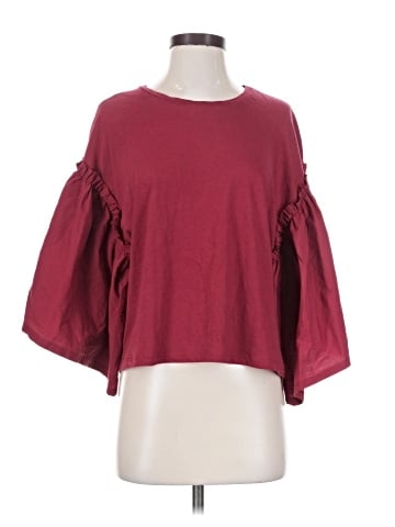 Trafaluc by Zara 3/4 Sleeve T-Shirt (view 1)