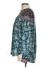 Ann Taylor LOFT 100% Polyester Paisley Teal Long Sleeve Blouse Size L - photo 5