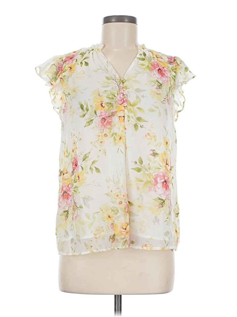 Pre-owned Eliane Rose Sleeveless Blouse In Ivory