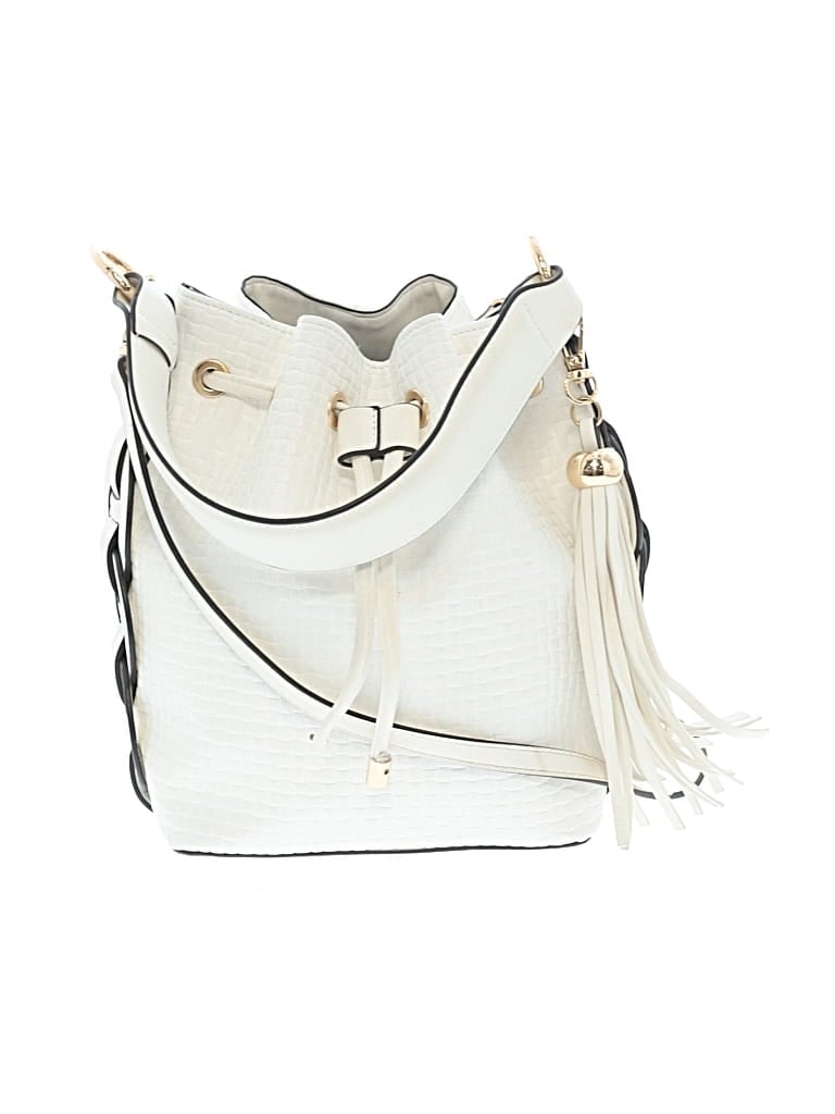 Pre-owned Aldo Bucket Bag In White