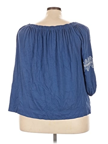 Chaps 3/4 Sleeve Blouse (view 2)