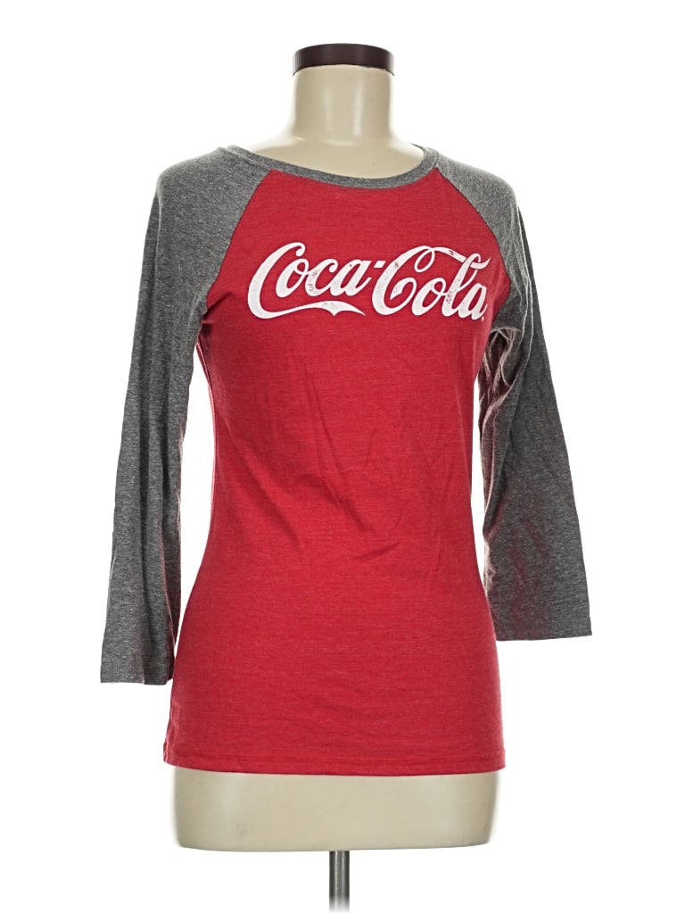 Pre-owned Coca-cola 3/4 Sleeve T-shirt In Red