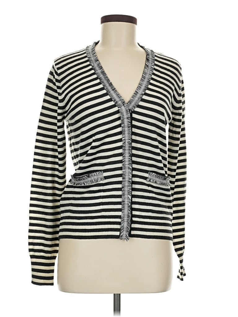 Jcrew Wool Cardigan Sweater In Silver