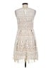 Francesca's 100% Polyester Ivory Cocktail Dress Size M - photo 2